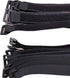 25pcs Black Reusable Fastening Cable Straps, Hook and Loop Cable Tie Down Straps 1" x 18" by ZaneGear