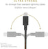 Native Union BELT Cable XL - 10ft Durable Lightning to USB Charging Cable with Leather Strap, compatible with iPhone