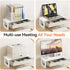 HEWORLIF Desk Organizers and Accessories, Computer Monitor Stand Riser with Drawer, White Laptop Stand for Desk