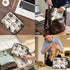 Milk Cow Travel Cable Organizer Pouch Electronic Cord Storage Bag Tech Accessories Carry Case for Charger, Cable