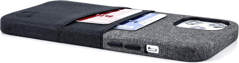 Dockem Wallet Case for iPhone 12 Pro Max - Built-in Metal Plate for Magnetic Mounting & 2 Credit Card Holders, Luxe M2