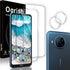 [2+2 Pack Tempered Glass Screen Protector for Nokia X100, 2 Pack Camera Lens Protector, Anti-fingerprint