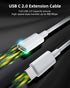 CONMDEX 6FT USB C Extension Cable for Mag Safe Charger, 9V 3A, iPhone 15/14/13, PS5 Controller, White.