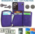 Asuwish Samsung Galaxy Note 20 Ultra 5G Wallet Case, Leather Cover with Zipper Slot, Screen Protector, Purple.