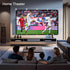 Ximaoy 72 inchPortable 16:9 Projector Screen Movie Projector Screen HD Indoor Outdoor Double Sided Rear Projection