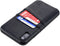 Dockem Wallet Case for iPhone XR, Built-in Metal Plate for Magnetic Mounting, 2 Credit Card Holders, 6.1" Black Exec M2