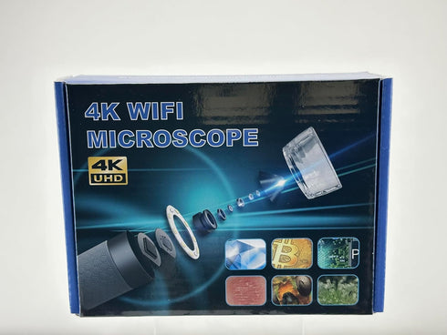 Ninyoon 4K WiFi Microscope for iPhone Android PC, 50-1000X USB Digital Microscope, Wireless Super HD Endoscope Camera