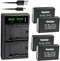 Kastar 4-Pack Battery and LTD2 USB Charger for Canon EOS M6, M6 Mark II, 77D, 750D, 760D, 800D, EOS RP