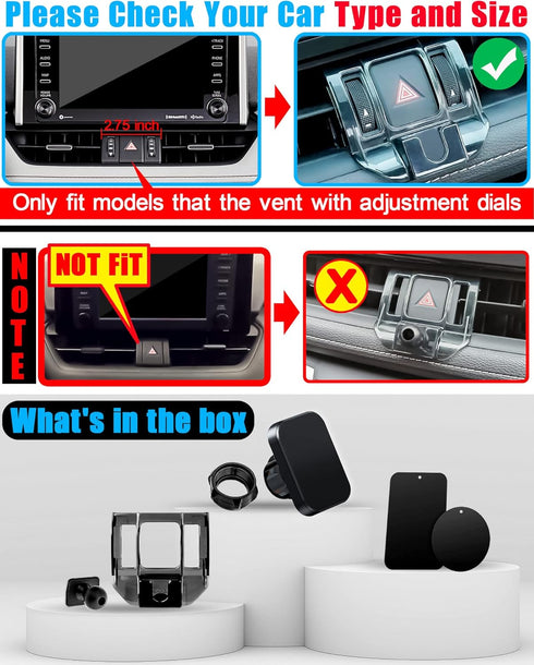 Phone Mount Car Stand Holder for Toyota RAV4 2019 to 2024 Premium XLE, Adventure, TRD Off-Road, Limited, Hybrid XSE