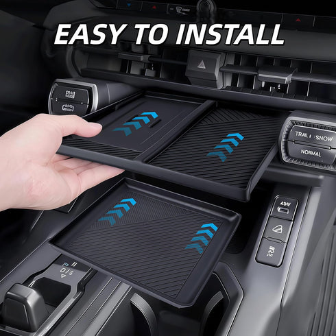 SUMERVOV Center Console Wireless Charging Anti-Slip Mat Phone Charging Area Silicone Pad (Wireless Charging Mat)