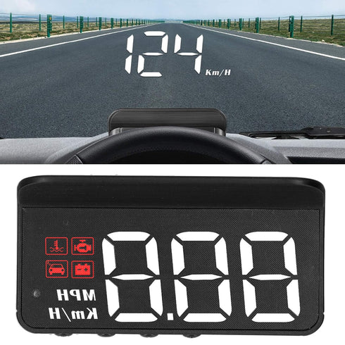 OBD2 HUD Head Up Display, Car HUD Speedometer Display, Multifunction Gauge Alarm, Fatigue Driving Reminder