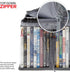 Stock Your Home DVD Storage Bags Set of 2, Media Organizer for DVDs, CDs, Blu Ray Discs, Clear Plastic Holders