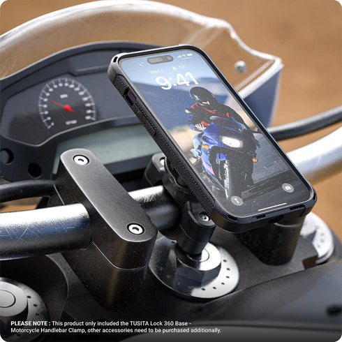 TUSITA Lock 360 Base - Motorcycle Handlebar Clamp