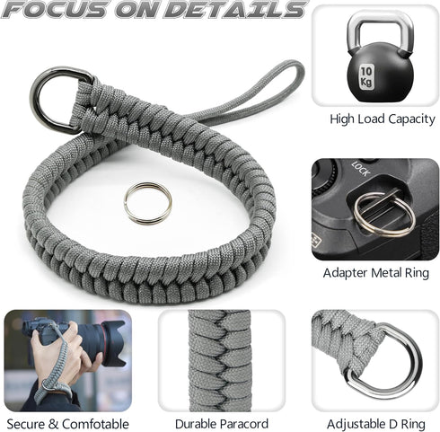 SUNYA Quick Release Camera Wrist Strap for DSLR or Mirrorless Cameras