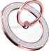 Magnetic Phone Ring Holder for MagSafe, Grip for iPhone Compatible with MagSafe Wireless Charging (Glitter Rose Gold)