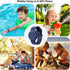 Waterproof Airtag Bracelet for Kids, Hidden Wristband Anti-Lost Silicon Holder Case for Toddler (Blue)