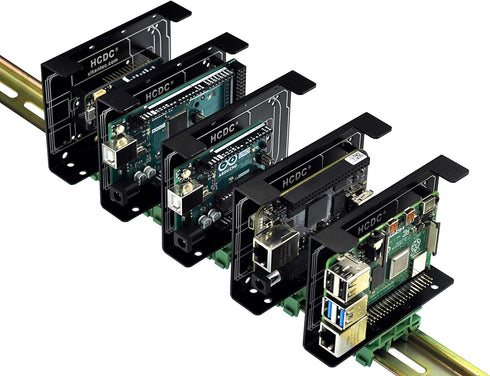 DIN Rail Mount Bracket for Raspberry Pi A+ B+ 2B 3B 3B+ 4B Zero Arduino Uno Mega BeagleBone