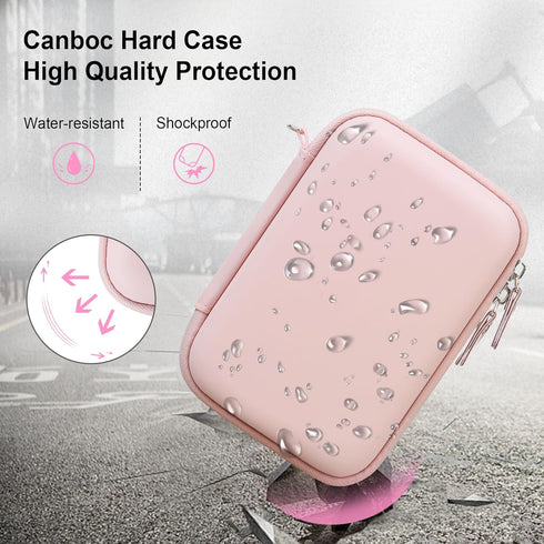 Canboc Carrying Case: Compatible with Yoto Mini Bluetooth Travel Audio & Music Player, Mesh Pocket for Audiobook Cards,