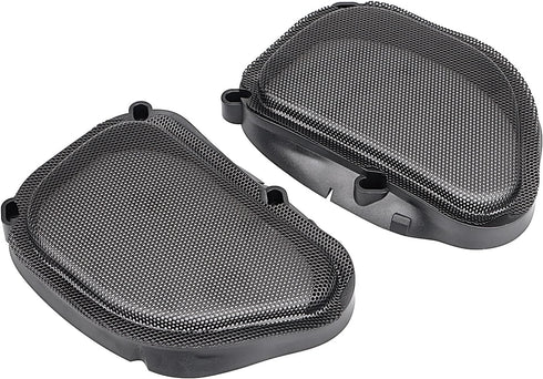 Motorcycle Speaker Grills Cover for Harley Road Glide FLTRX FLTRK FLTRI FLTRUSE FLTRXSE 1998-2013, Black, 1 Pair