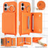 DEYHU 16 6.1 inch for iPhone Case with Card Holder and Strap for Women,Crossbody Lanyard, Make Up Mirror,Ring