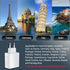 USB C European Charger 55W, 4-Port Fast Charger Type C Wall Adapter, Travel Plug Adapter for iPhone 15 14 13 12 11 Pro