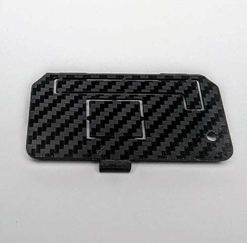 Compact Raspberry Pi Zero Protective Case, Black Carbon Fiber Look