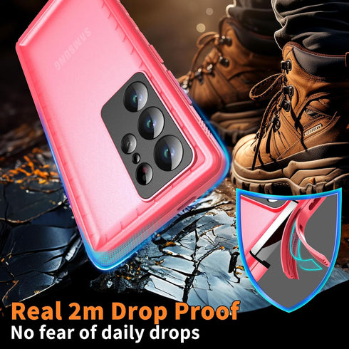 Cozycase Waterproof Case for Samsung Galaxy S24 Ultra - 360 Heavy Duty Full Body Protection, Shockproof, Dustproof,