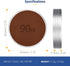 JJC Retro Leather Lens Cap for Fujifilm Instax Mini EVO, Brown Aluminum Anti-Dust Anti-Scratches Lightweight Camera