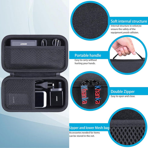 Hard Travel Case Replacement for Anker 100W Charging Base + Anker Prime 27,650mAh 250W / 20,000mAh 200W PowerBank (Case