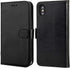 Bocasal Wallet Case for iPhone Xs Max with Card Holder, PU Leather, Magnetic Detachable Kickstand, Shockproof, Wrist