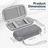 Hard Travel Case for Apple MagSafe Battery Pack, Compatible with iPhone 14/13/12, Extra Mesh Pocket for Power Adapter,