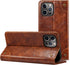 SINIANL Compatible iPhone 12 Pro Max Leather Wallet Folio Case with Magnetic Closure and Kickstand Card Slots