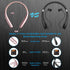 Headset AMORNO Foldable Bluetooth Headphones, Wireless Neckband Sports with Retractable Earbuds, Sweatproof Noise
