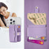 M-Plateau Phone Wallet Stick on Card Holder with Slim 3M Sticker for iPhone 14 Pro Case and Most Smartphones (Lavender)
