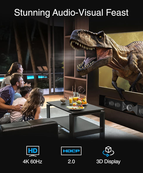 4K (20FT) (4K 60Hz, 18Gbps 10+, Dolby PS5, BlueRigger Flat HDMI Cable - Ultra HD, High Speed, HDR Wall Mount Slim HDMI