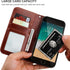 Bocasal Wallet Case for iPhone 7/8 Plus with Card Holder, PU Leather Kickstand, Shockproof Flip Cover 5.5 inch (Brown)