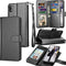 Tekcoo Galaxy A20E Case, Galaxy A10E Wallet Case, Luxury PU Leather Flip Cover with Detachable Magnetic Hard Case