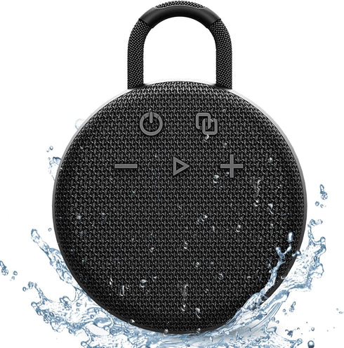 MusiBaby Waterproof Bluetooth Shower Speaker, Portable with True Wireless Stereo, Bluetooth 5.2, 1500 Mins Playtime
