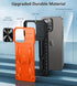 FNTCASE iPhone 15 Pro-Max Case, Military Grade Drop & Shock Protection with Kickstand, Rugged Textured Heavy Duty