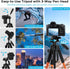 Tripod 75" Camera Tripod, Lightweight Travel Cell Phone Tripod with Wireless Remote, Professional Aluminum Tripod for