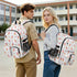 Msyxl Backpack 14" 30L Ice Cream Cones School with Laptop Compartments and Reflective Straps, Fits Laptop, Capacity