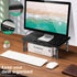 Monitor Stand Risers for 2 Monitors - 3 Height Adjustable Monitor Stand with Pen Holder, Dual Monitor Riser for Office,