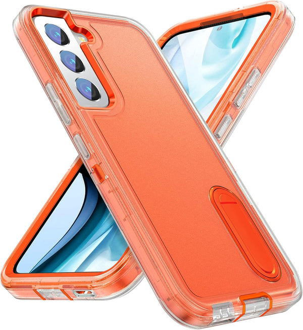 BaHaHoues Samsung Galaxy S22 Case with Built-in Kickstand, Shockproof/Dustproof/Drop Proof Military Grade Protective