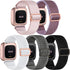 DaQin 5 Pack Elastic Sport Nylon Band for Fitbit Versa 2, Adjustable Stretchy Solo Loop Wristband for Smartwatch