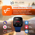SLIDE Fitness Smartwatch for Men & Women (Blue), Bluetooth 5.3, Alexa-Enabled, 1.95” HD Screen, IP68 Waterproof, 100