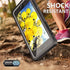 for iPhone SE 2022/SE 2020/iPhone 7/8 Waterproof Shockproof Case with Built-in Screen Protector Black/Clear