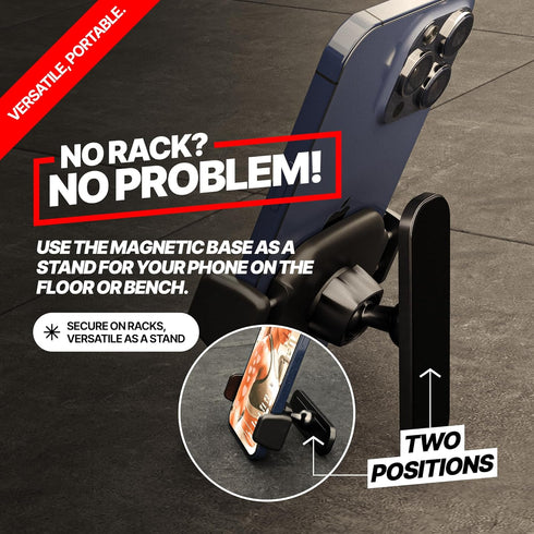 BLAUBECK Magnetic Phone Holder for Gym Essential Gym Rats Stuff Magnetic Tripod for iPhone and Magnet Phone Mount Home