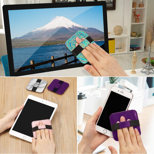 Fintie Screen Cleaning Pad - Soft Cloth Wipes for iPad, iPhone, MacBook, Tablets, 4 Pack with Elastic Strap