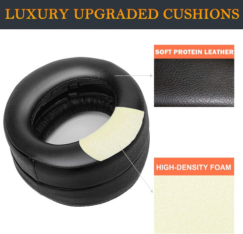 SOULWIT Replacement Earpads for Sony New Gold Wireless Playstation PS4 (2018 Version) Headset, High-Density Foam