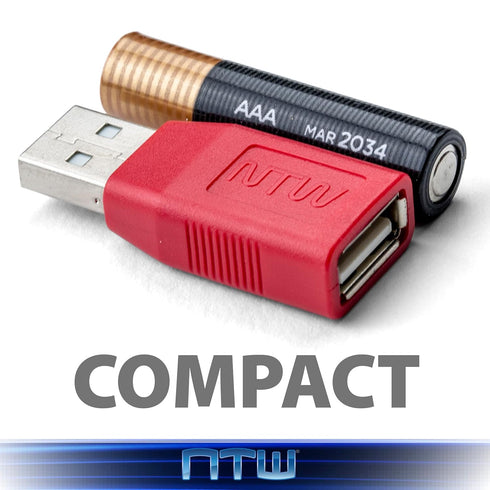 NTW 2nd Gen Secure Charging USB Adapter (5pk) Data Blocker USB Charger, USB Condom for Blocking Data Sync/Protect